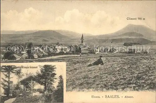 Saales Panorama avec Climont Kiosque Solamont Kat. Saales