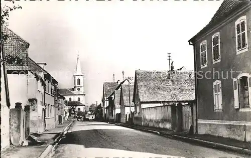 Oberhergheim Rue principale Eglise Kat. Oberhergheim