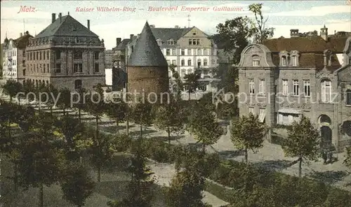 Metz Moselle Kaiser Wilhelm Ring Boulevard Empereur Guillaume Kat. Metz