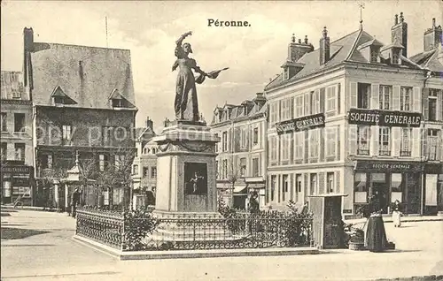 Peronne Somme Monument Denkmal Statue / Peronne /Arrond. de Peronne