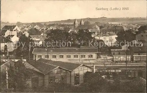 Saarburg Lothringen Teilansicht Bahnhof Kat. Sarrebourg