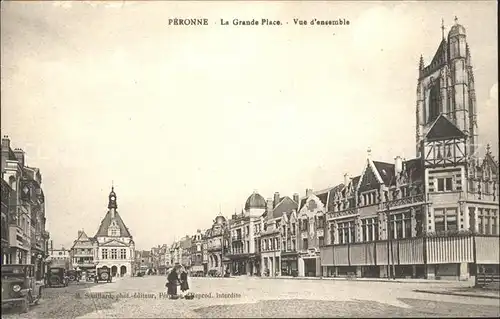 Peronne Somme Grande Place vue d'ensemble / Peronne /Arrond. de Peronne