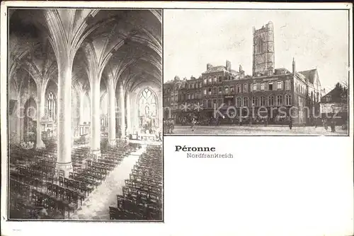 Peronne Somme Kirche Inneres / Peronne /Arrond. de Peronne