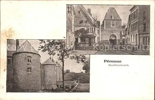 Peronne Somme Teilansicht Schloss Chateau / Peronne /Arrond. de Peronne