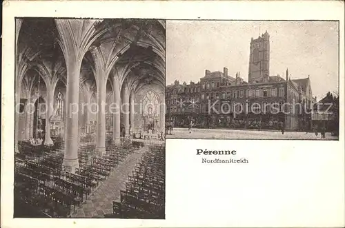 Peronne Somme Interieur de l'Eglise / Peronne /Arrond. de Peronne