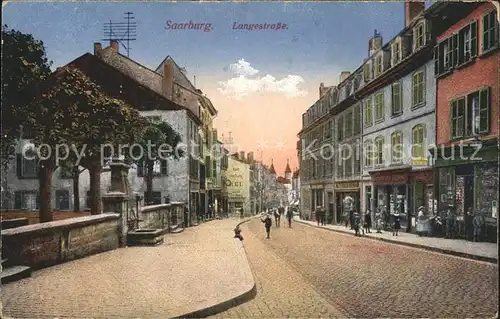 Saarburg Lothringen Langestrasse Kat. Sarrebourg