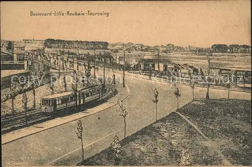 Lille Nord Boulevard Lille Roubaix Tourcoing Tram Kat. Lille