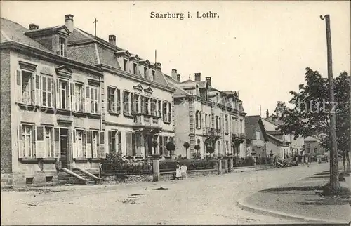 Saarburg Lothringen Strassenpartie Kat. Sarrebourg