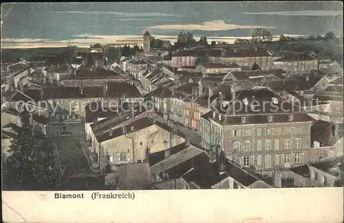Blamont Meurthe et Moselle Blick ueber die Stadt Kat. Blamont