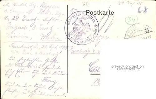 Rembercourt Sommaisne im Feldzug 1914 15 Kuenstlerkarte F. Beckers Kat. Rembercourt Sommaisne