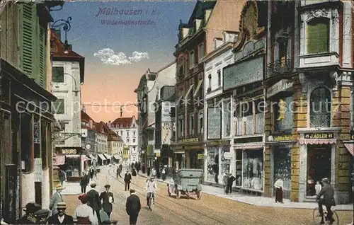 Muelhausen Elsass Wildemannstrasse Bahnpost Kat. Mulhouse