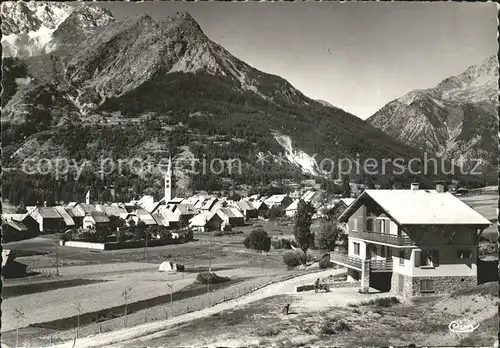 Le Monetier les Bains Ortsansicht mit Kirche Alpen Kat. Le Monetier les Bains