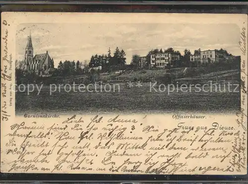 Dieuze Garnisonkirche Offizierhaeuser Kat. Dieuze