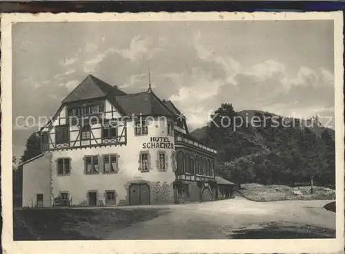 Hohkoenigsburg Haut Koenigsbourg Hotel Schaenzel Kat. Orschwiller