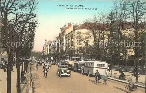 Chalon sur Saone Boulevard de la Republique Kat. Chalon sur Saone