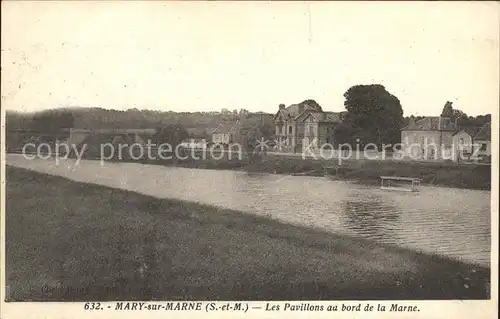 Mary sur Marne Pavillons au bord de la Marne Kat. Mary sur Marne