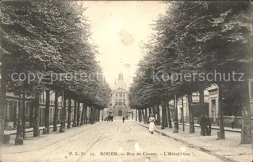 Rouen Rue de Crosne Hotel Dieu Allee Kat. Rouen