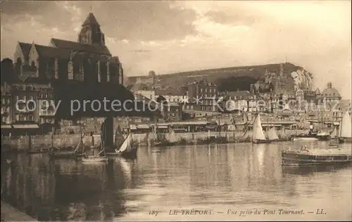 Le Treport Eglise vue prise du Pont Tournant Kat. Le Treport