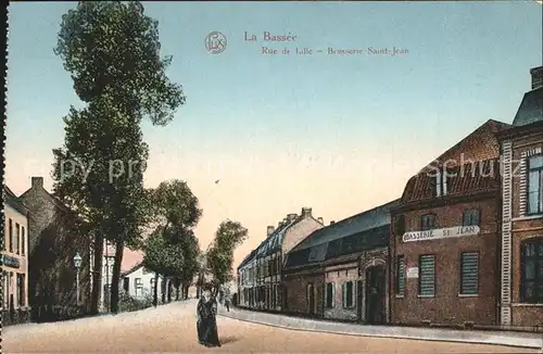 La Bassee Rue de Lille Brasserie Saint Jean Kat. La Bassee
