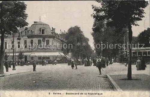 Reims Champagne Ardenne Boulevard de la Republique Kat. Reims