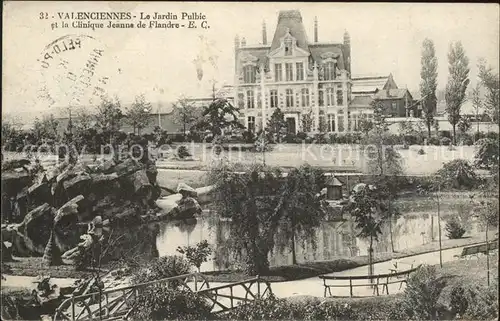 Valenciennes Jardin Public Clinique Jeanne de Flandre Kat. Valenciennes