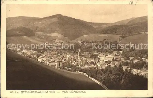 Sainte Marie aux Mines Haut Rhin Vue generale Vosges Collection l Alsace Kat. Markirch Sainte Marie aux Mines