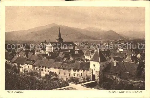 Tuerkheim Elsass Blick auf die Stadt Vogesen Kat. Turckheim