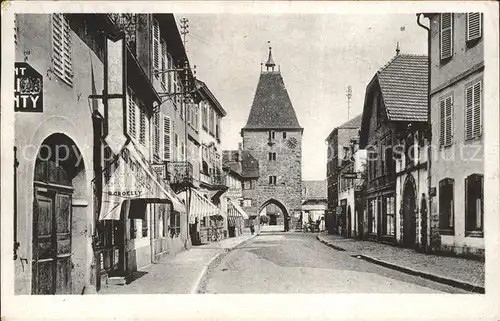 Mutzig Bas Rhin Alsace Hauptstrasse Torbogen Kat. Mutzig