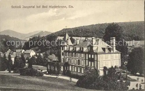 Niederbronn les Bains Schloss Jaegertal Chateau Kat. Niederbronn les Bains