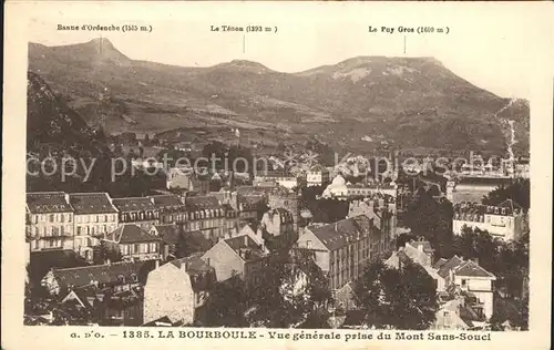 La Bourboule Vue generale prise du Mont Sans Souci Kat. La Bourboule