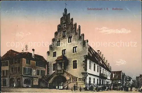 Schlettstadt Rathaus Kat. Selestat
