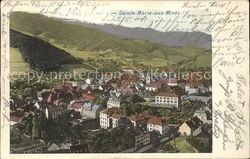 Sainte Marie aux Mines Haut Rhin Panorama Vogesen Kat. Markirch Sainte Marie aux Mines