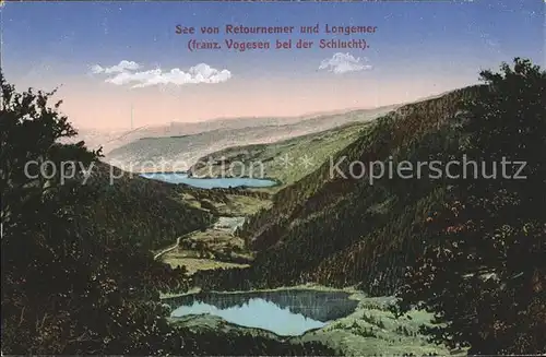 Xonrupt Longemer Lac de Retournemer Vogesen bei der Schlucht Kat. Xonrupt Longemer