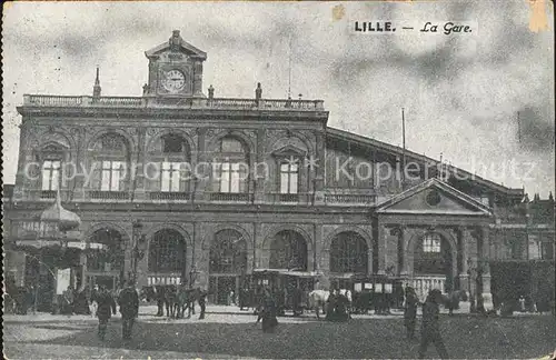Lille Nord La Gare Bahnhof Kat. Lille