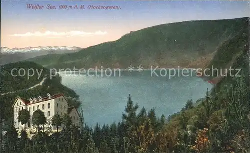 Weisser See Elsass Panorama Hochvogesen Kat. Orbey