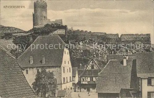 Kaysersberg Haut Rhin Teilansicht mit Burgruine Kat. Kaysersberg