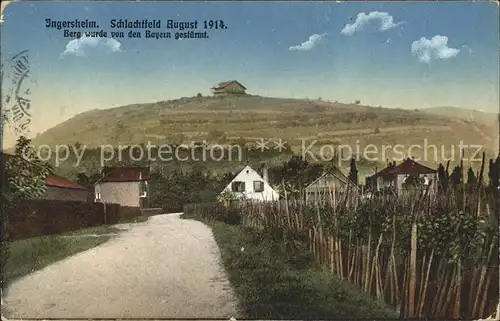 Ingersheim Haut Rhin Schlachtfeld August 1914 Kat. Ingersheim