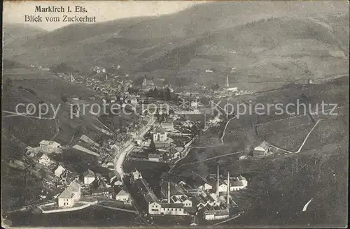 Markirch Panorama Blick vom Zuckerhut Vogesen Kat. Sainte Marie aux Mines