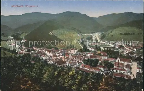 Markirch Panorama Vogesen Kat. Sainte Marie aux Mines