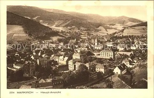 Markirch Hauptansicht Vogesen Kat. Sainte Marie aux Mines