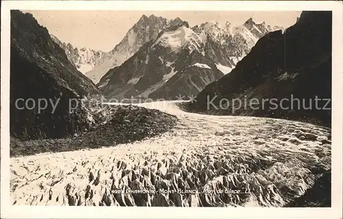 Chamonix Mer de Glace Eismeer Gletscher Kat. Chamonix Mont Blanc