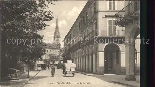 Mulhouse Muehlhausen Rue de la Paix Eglise Kat. Mulhouse