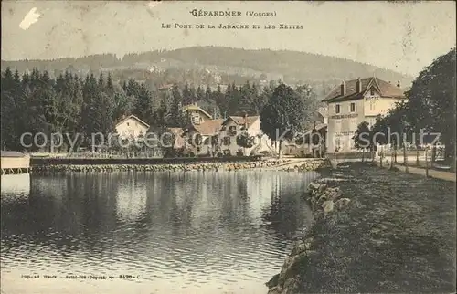 Gerardmer Vosges Pont de la Jamagne et les Xettes Lac Kat. Gerardmer