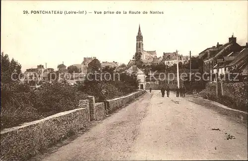 Pontchateau Vue prise de la Route de Nantes Eglise Kat. Pontchateau