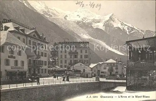 Chamonix Arve et le Mont Blanc Kat. Chamonix Mont Blanc