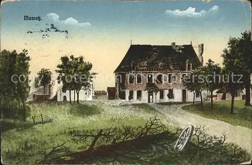 Mametz Pas de Calais zerstoertes Haus 1. Weltkrieg Grande Guerre Kat. Mametz