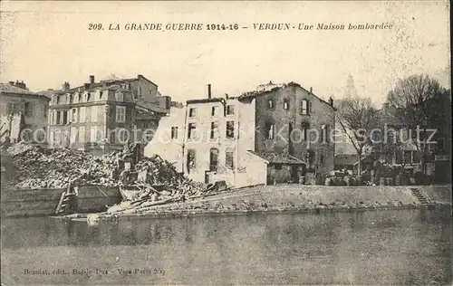 Verdun Meuse Maison bombardee Ruines Grande Guerre 1. Weltkrieg Kat. Verdun
