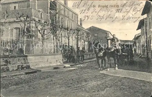 Saint Souplet 1. Weltkrieg Feldzug 1914 15 Grande Guerre Kat. Saint Souplet