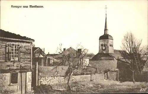 Romagne sous Montfaucon Partie an der Kirche Kat. Romagne sous Montfaucon