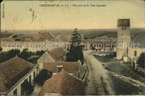 Chatenay d Eure et Loir Vue prise de la Tour Legendre Kat. Chatenay